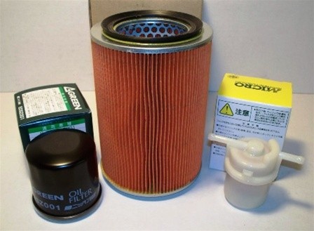 Maintenance Kit #1. Kit Includes: Air Filter, Oil Filter, Fuel Filter