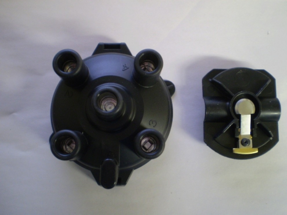 Cushman White Truck Distributor Cap and Rotor For 4 cylinder engine 4G82