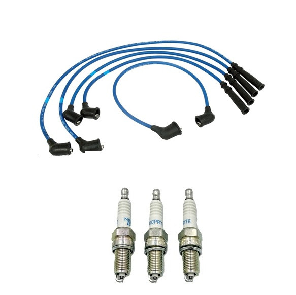 Suzuki Carry Ignition Wires/Spark Plugs Set -NGK for Suzuki Carry DB41T DB71T-Carbureted                                    