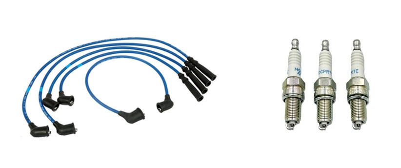  Suzuki Carry Ignition Wires/Spark Plugs Set -NGK for Suzuki Carry DB41T DB71T-Carbureted                                    