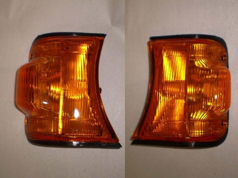 Suzuki Carry Mini Truck PAIR Corner Light Amber Round Headlight 91-98