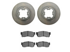 Subaru Sambar Mini Truck Front Brake Pads/Rotor Combo Set KT1 KT2 KT6 KR1 KR2 KR5 KR6