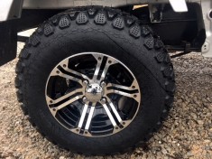  Machined Aluminum Mini Truck Wheel in Black [1 set of 4]  4x115